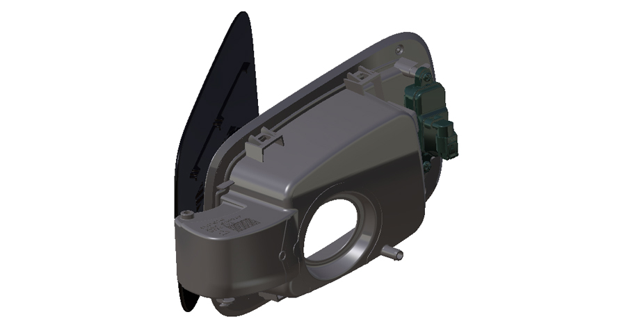 TH-3333充电口盖总成